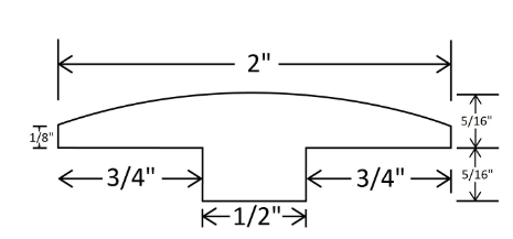 Honeywood Vinyl Transition T Mould (94in)