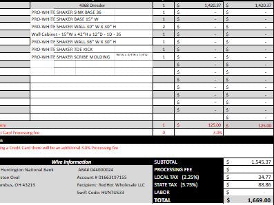 Invoice 1062 Aiden HPM 4368 Dressler