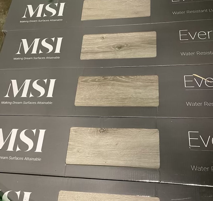 MSI Everlife Glenridge 12 Mil Gluedown Luxury Vinyl Plank Flooring - Twilight Oak -$1.89/sqft